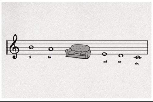 Musical note on staff with numbered notes below.